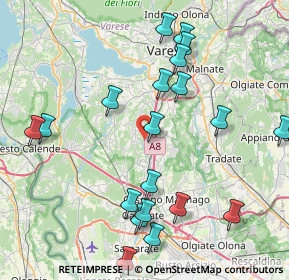 Mappa Via Luigi Taddei, 21041 Albizzate VA, Italia (9.113)