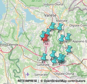 Mappa Via Luigi Taddei, 21041 Albizzate VA, Italia (6.42214)