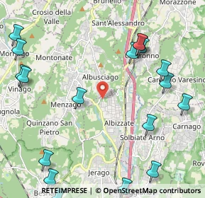 Mappa Via Luigi Taddei, 21041 Albizzate VA, Italia (3.0445)