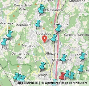 Mappa Via Luigi Taddei, 21041 Albizzate VA, Italia (3.122)