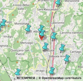 Mappa Via Luigi Taddei, 21041 Albizzate VA, Italia (2.625)