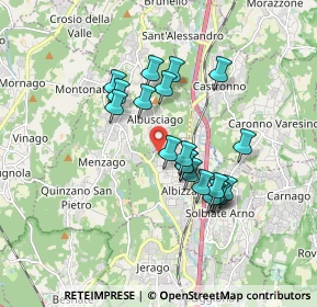 Mappa Via Luigi Taddei, 21041 Albizzate VA, Italia (1.454)