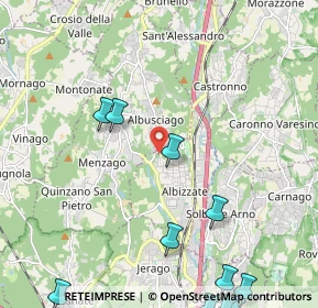 Mappa Via Luigi Taddei, 21041 Albizzate VA, Italia (3.10636)