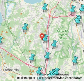 Mappa Via Luigi Taddei, 21041 Albizzate VA, Italia (6.312)