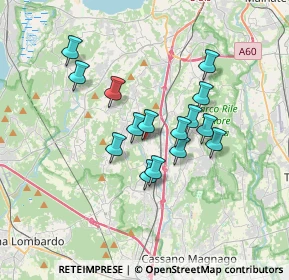 Mappa Via Luigi Taddei, 21041 Albizzate VA, Italia (2.76933)