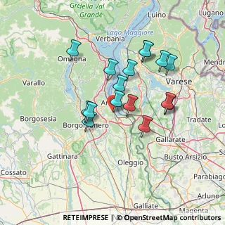 Mappa Via Monte Grappa, 28040 Dormelletto NO, Italia (12.1175)
