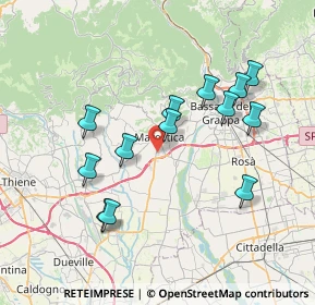 Mappa Via maestri del lavoro, 36063 Marostica VI, Italia (7.13231)