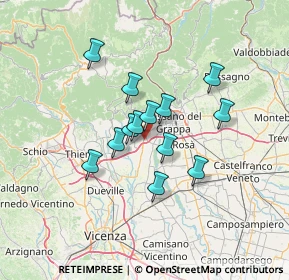 Mappa Via maestri del lavoro, 36063 Marostica VI, Italia (10.03)