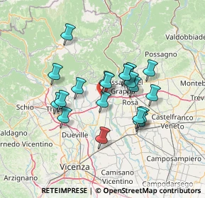 Mappa Via maestri del lavoro, 36063 Marostica VI, Italia (10.998)