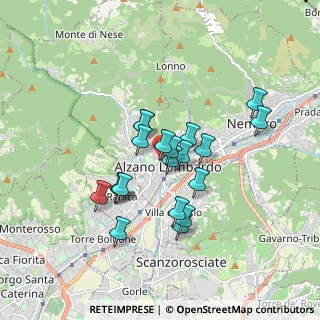 Mappa Via San Pietro, 24022 Alzano Lombardo BG, Italia (1.393)