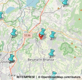 Mappa Via N. Sauro, 23893 Cassago Brianza LC, Italia (7.6)