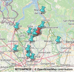 Mappa Via N. Sauro, 23893 Cassago Brianza LC, Italia (12.01214)