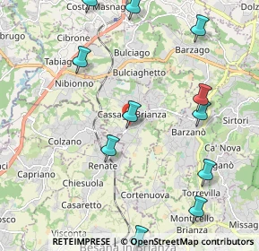 Mappa Via N. Sauro, 23893 Cassago Brianza LC, Italia (2.51091)