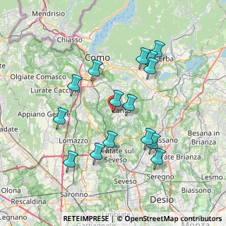 Mappa Bennet, 22063 Cantù CO, Italia (7.23533)