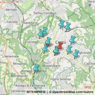 Mappa Bennet, 22063 Cantù CO, Italia (1.48692)