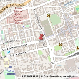 Mappa Corso-Avenue btg. Aosta, 17, 11100 Aosta, Aosta (Valle d'Aosta)
