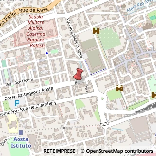Mappa Corso-Avenue btg. Aosta, 25, 11100 Aosta, Aosta (Valle d'Aosta)