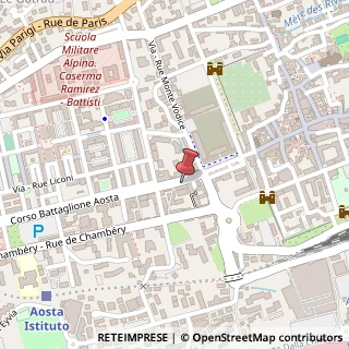 Mappa Corso-Avenue btg. Aosta, 13, 11100 Aosta, Aosta (Valle d'Aosta)