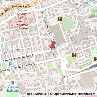 Mappa Corso-Avenue btg. Aosta, 7, 11100 Aosta, Aosta (Valle d'Aosta)