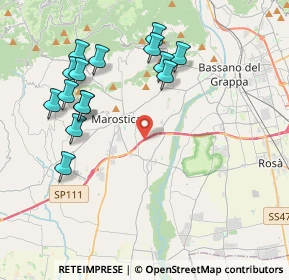 Mappa Strada SS. Fortunato e Lazzaro, 36063 Marostica VI, Italia (4.24467)