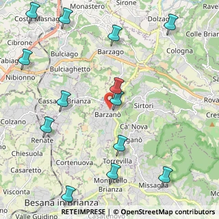 Mappa Via Castello, 23891 Barzanò LC, Italia (2.77231)