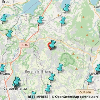 Mappa Via Castello, 23891 Barzanò LC, Italia (7.004)