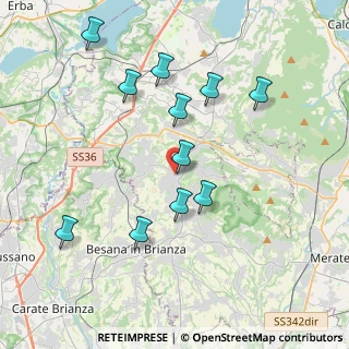 Mappa Via Castello, 23891 Barzanò LC, Italia (3.87)