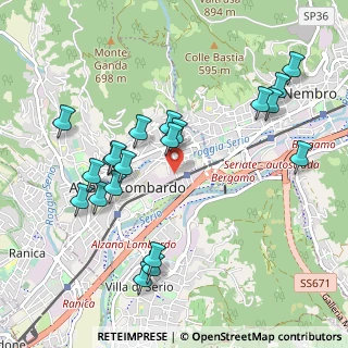 Mappa Via Gerolamo Acerbis, 24022 Alzano Lombardo BG, Italia (1.0555)