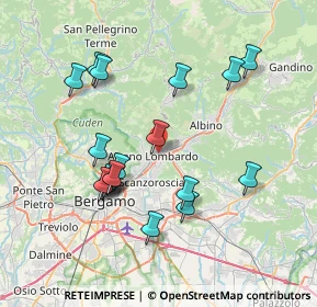 Mappa Via Gerolamo Acerbis, 24022 Alzano Lombardo BG, Italia (7.35278)