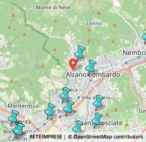 Mappa Via Grumello, 24022 Alzano lombardo BG, Italia (2.95333)