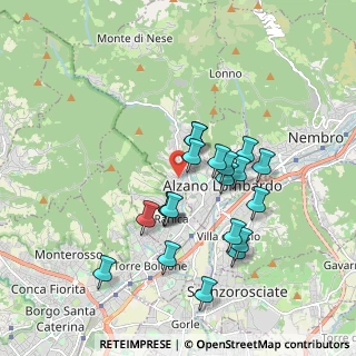 Mappa Via Grumello, 24022 Alzano lombardo BG, Italia (1.633)