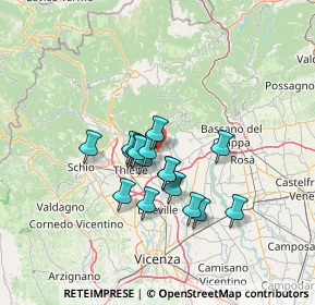 Mappa Via Termine, 36030 Fara Vicentino VI, Italia (9.97)