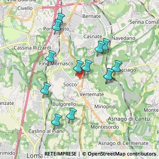 Mappa Via Regina, 22073 Fino Mornasco CO, Italia (1.84)