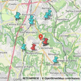 Mappa Via Regina, 22073 Fino Mornasco CO, Italia (2.0075)