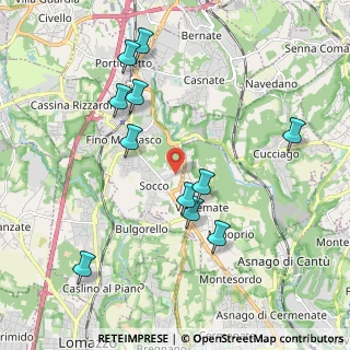 Mappa Via Regina, 22073 Fino Mornasco CO, Italia (2.05818)