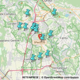 Mappa Via Regina, 22073 Fino Mornasco CO, Italia (3.41)