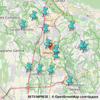 Mappa Via Regina, 22073 Fino Mornasco CO, Italia (4.35143)