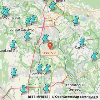 Mappa Via Regina, 22073 Fino Mornasco CO, Italia (6.8165)