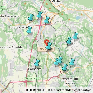 Mappa Via Regina, 22073 Fino Mornasco CO, Italia (4.10929)