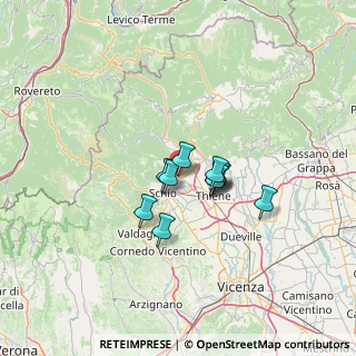 Mappa Via Salzena, 36014 Santorso VI, Italia (8.09091)