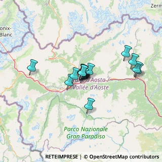 Mappa Via Trottechien, 11100 Aosta AO, Italia (9.29733)