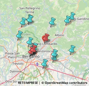 Mappa Via Capitano G. Grazioli, 24022 Alzano Lombardo BG, Italia (7.28737)