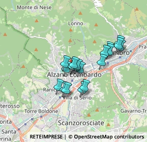 Mappa Via Capitano G. Grazioli, 24022 Alzano Lombardo BG, Italia (1.24947)