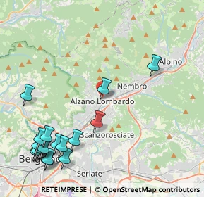 Mappa Via Capitano G. Grazioli, 24022 Alzano Lombardo BG, Italia (5.66389)