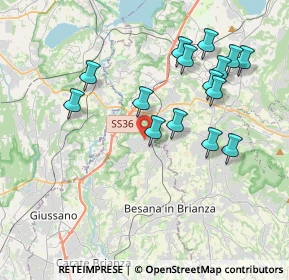 Mappa Piazza Italia, 20837 Veduggio con Colzano MB, Italia (3.79267)