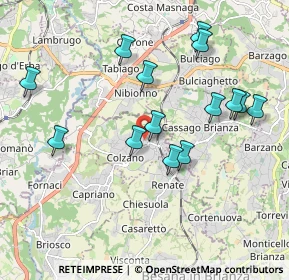 Mappa Piazza Italia, 20837 Veduggio con Colzano MB, Italia (1.92714)