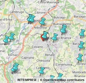 Mappa Piazza Italia, 20837 Veduggio con Colzano MB, Italia (2.5615)