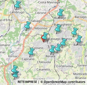 Mappa Piazza Italia, 20837 Veduggio con Colzano MB, Italia (2.38643)