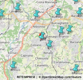 Mappa Piazza Italia, 20837 Veduggio con Colzano MB, Italia (2.96154)