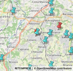 Mappa Piazza Italia, 20837 Veduggio con Colzano MB, Italia (2.88154)